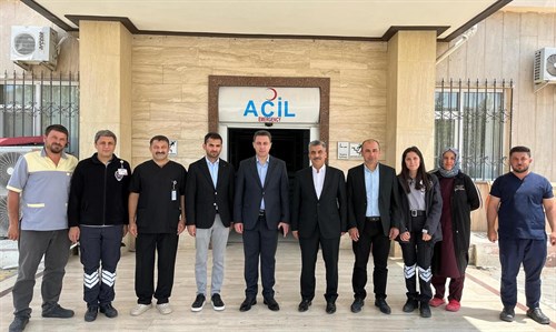 DARENDE HULUSİ EFENDİ DEVLET HASTANESİ VE 112 ACİL SERVİS BİRİMİNE KURBAN BAYRAMI ZİYARETİ 